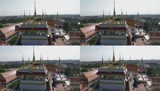 洛阳白马寺国际佛殿泰国寺庙泰国风格建筑高清在线视频素材下载