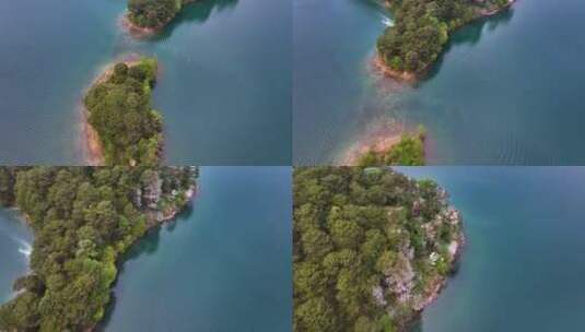 清澈的湖泊航拍视频高清在线视频素材下载