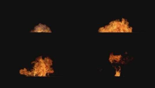 4k爆炸生成的多种火焰效果背景视频素材6高清在线视频素材下载