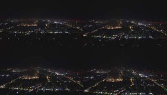 高空城市夜景上升高清在线视频素材下载