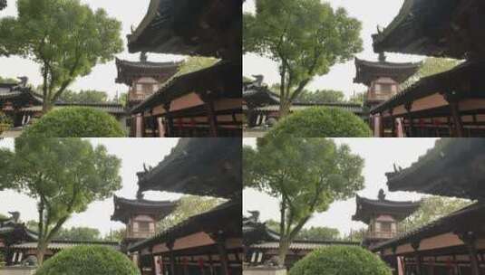 苏州寒山寺古建筑人文景观高清在线视频素材下载