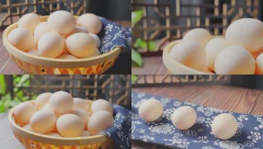农产品鸡蛋高清在线视频素材下载