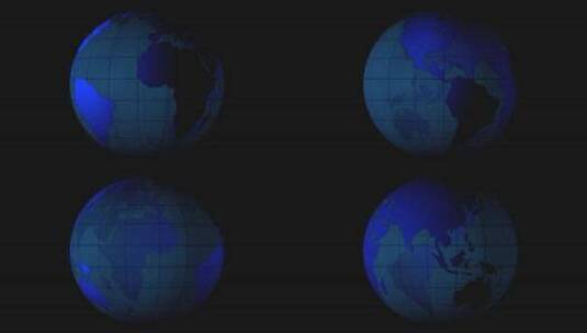 旋转的地球运动图形动画 高清在线视频素材下载