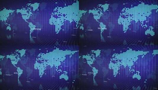 世界地图03企业地图 覆盖中国 辐射中国高清在线视频素材下载