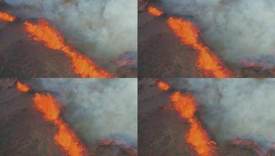 火山喷发高清在线视频素材下载