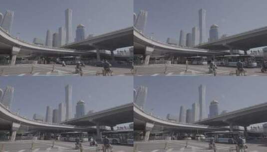 北京城市奋斗 白领上班 城市通勤高清在线视频素材下载