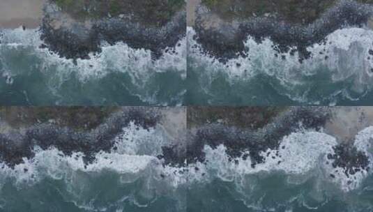 海浪海波浪海岸海洋高清在线视频素材下载
