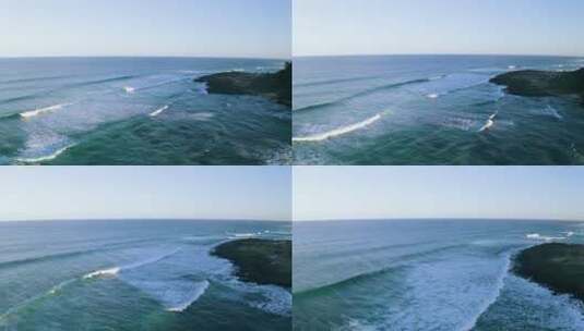 海浪汹涌的海浪 海浪拍打岩石高清在线视频素材下载