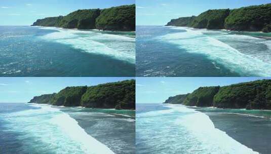 巴厘岛海面航拍高清在线视频素材下载