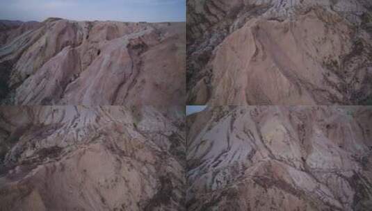 B新疆准噶尔盆地大漠戈壁山峦1高清在线视频素材下载