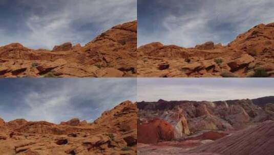 大漠戈壁自然风景高清在线视频素材下载