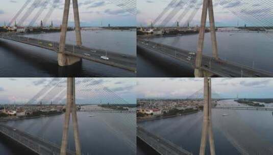 里加大桥高清在线视频素材下载