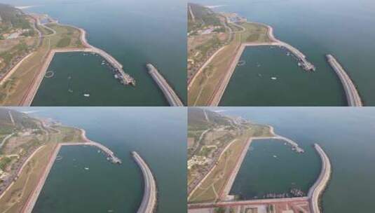 中国十大最美海岛烟台长岛航拍高清在线视频素材下载