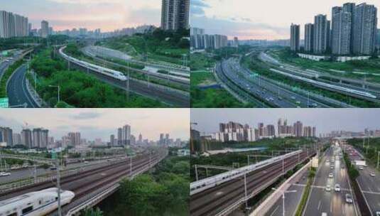 中国高铁 中国动车  复兴号高清在线视频素材下载
