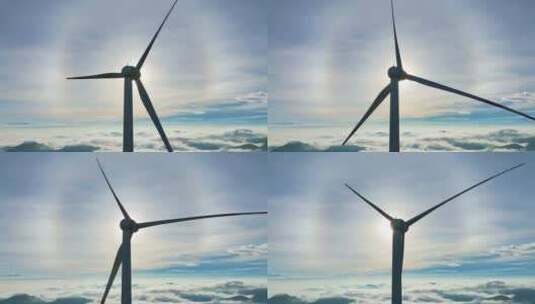 风力发电 绿色能源高清在线视频素材下载