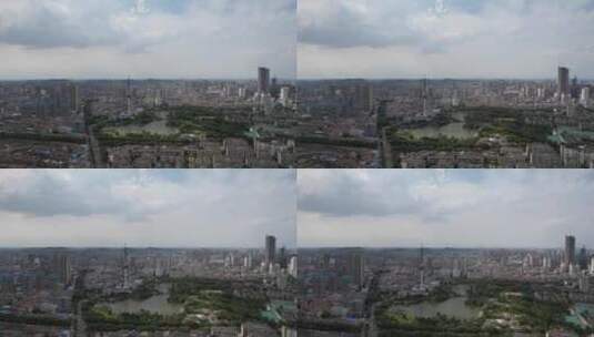 江苏徐州电视塔地标建筑航拍高清在线视频素材下载