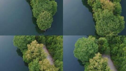 航拍唯美湖面运动镜头高清在线视频素材下载