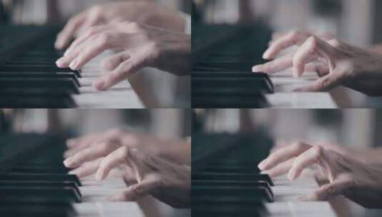 唯美弹钢琴高端弹钢琴高清在线视频素材下载