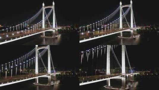 福州鼓山大桥夜景素材高清在线视频素材下载