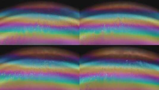 彩虹肥皂泡微距拍摄高清在线视频素材下载