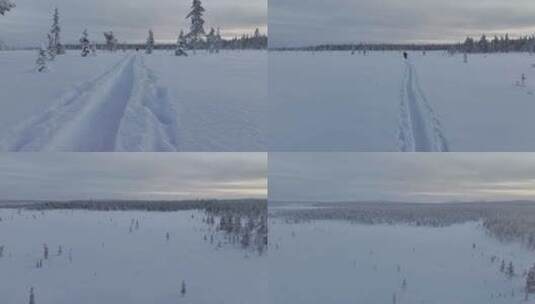 徒步旅行者在Urho Kekkonen公高清在线视频素材下载