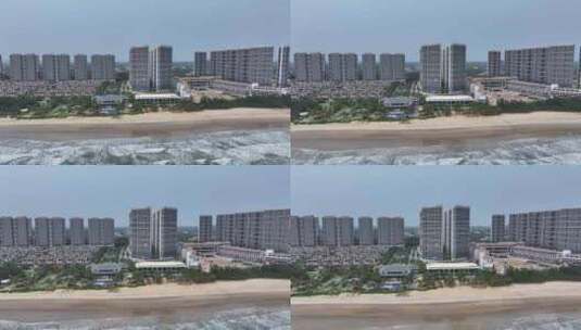 吴川鼎龙湾国际海洋度假区航拍高清在线视频素材下载