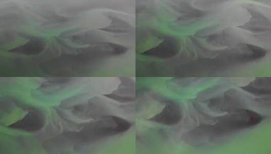 冰岛河口抽象水形成的鸟瞰图。高清在线视频素材下载