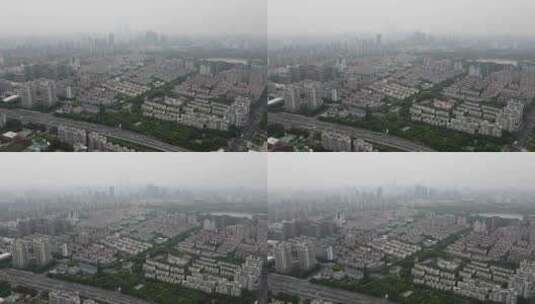 航拍中国城高清在线视频素材下载