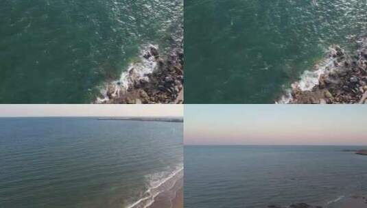 实拍大海绿色大海海水浪花高清在线视频素材下载