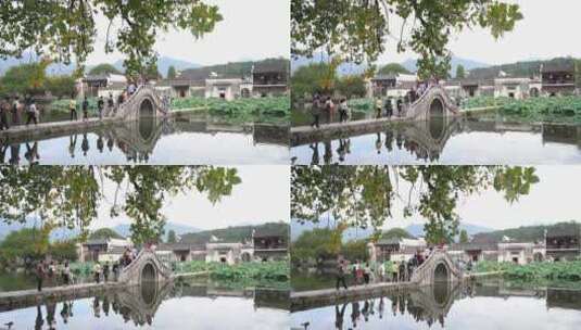 徽州古桥梁高清在线视频素材下载