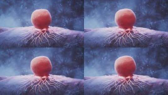 癌细胞与生物医学科研医疗动画三维渲染高清在线视频素材下载