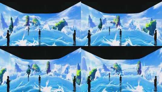 山海经-玄龟沉浸式空间效果高清在线视频素材下载