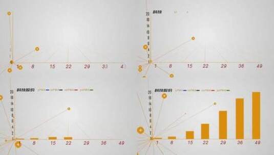 企业科技数据增长图表高清AE视频素材下载