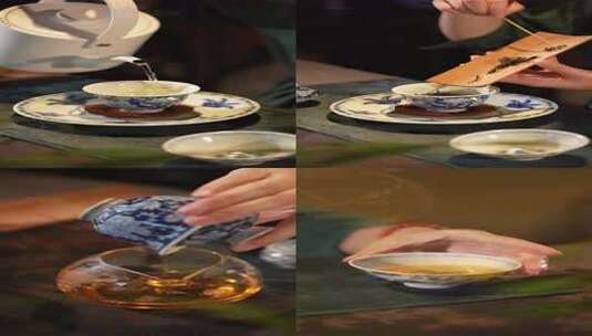 茶道 品茗 茶艺 喝茶视频 泡茶高清在线视频素材下载