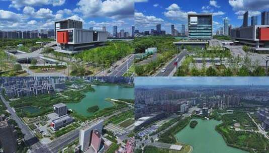 合肥市中心图书馆高清在线视频素材下载