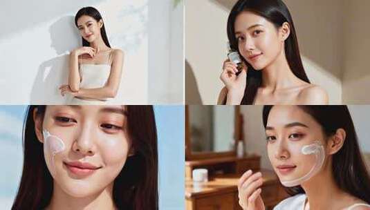 美妆护肤化妆品乳液医美素材合集高清在线视频素材下载