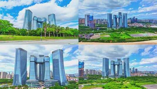 厦门英蓝国际金融中心高清在线视频素材下载