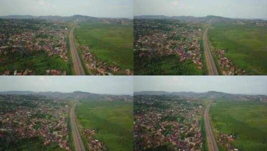 乌干达，东非靠近坎帕拉-恩德培高速公路的高清在线视频素材下载