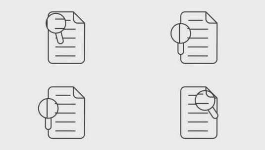 文档审查行动画高清在线视频素材下载