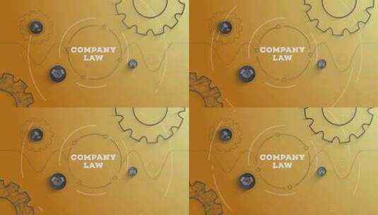 信息图公司法黄色背景循环高清在线视频素材下载
