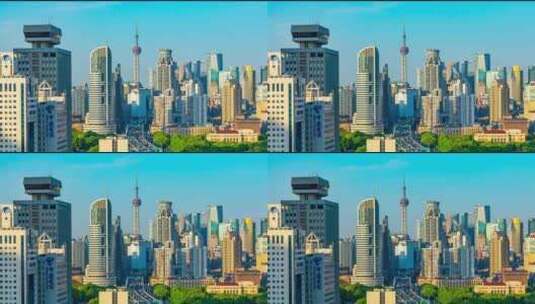 上海城市风光延时实拍高清在线视频素材下载