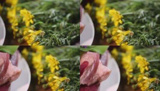 五花肉食材美食猪肉 (5)高清在线视频素材下载