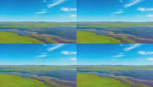 甘南碌曲尕海湖夏季4K航拍高清在线视频素材下载