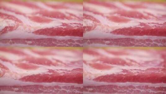 肥肉瘦肉猪肉高清在线视频素材下载