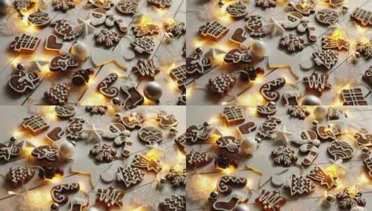 圣诞糖果和饼干 高清在线视频素材下载