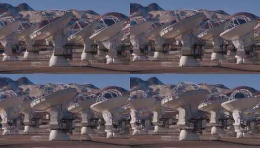 阿塔卡马沙漠地面望远镜高清在线视频素材下载