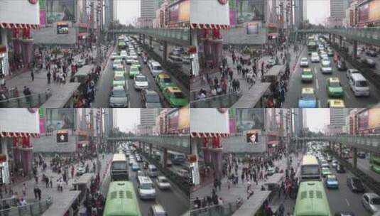 中国现代交通的延时拍摄高清在线视频素材下载