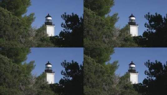 法国蓝色海岸灯塔高清在线视频素材下载
