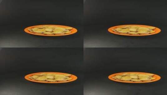 小圆饼零食高清在线视频素材下载