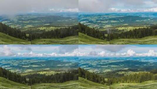 山顶之上云彩延时风景自然景观高清在线视频素材下载